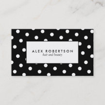 Monochrome white and black polka dot pattern