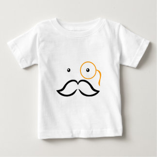 Monocle and Moustache Baby T-Shirt