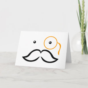 Monocle and Moustache Card