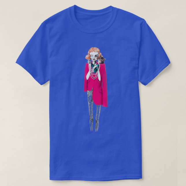 Monocle Lady T-Shirt (Design Front)
