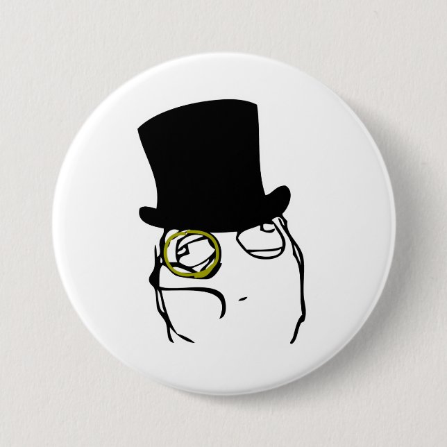 Monocled Sir 7.5 Cm Round Badge (Front)
