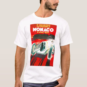 Monoco Grand Prix Vintage Travel Advertisement T-Shirt