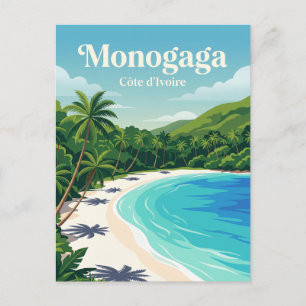 Monogaga Beach Côte d'Ivoire Postcard