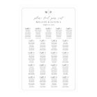 Monogram 21 Tables Find Your Seat Seating Chart