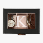 Monogram 3-Slot Leather Watch Case