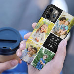 Monogram 4 Photo Dad Life is the Best Life Black Case-Mate iPhone Case<br><div class="desc">Add your initials and 4 photos to this custom iPhone Case. The photo template is set up for you to add your pictures working clockwise from the top right. The dad quote reads "Dad Life is the Best Life" followed by dad's initials - all of which is editable. The design...</div>