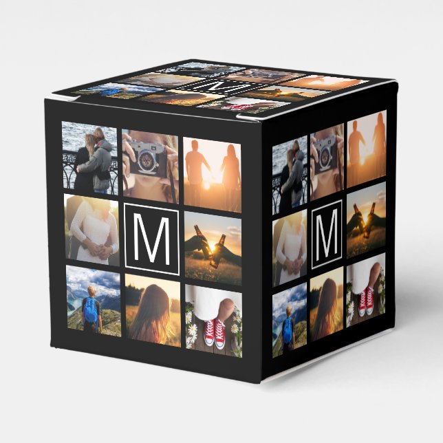 Monogram 8 Frame NGL Favour Box (Front Side)