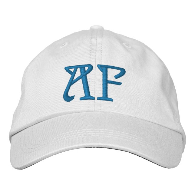 MONOGRAM A AND F EMBROIDERED HAT (Front)