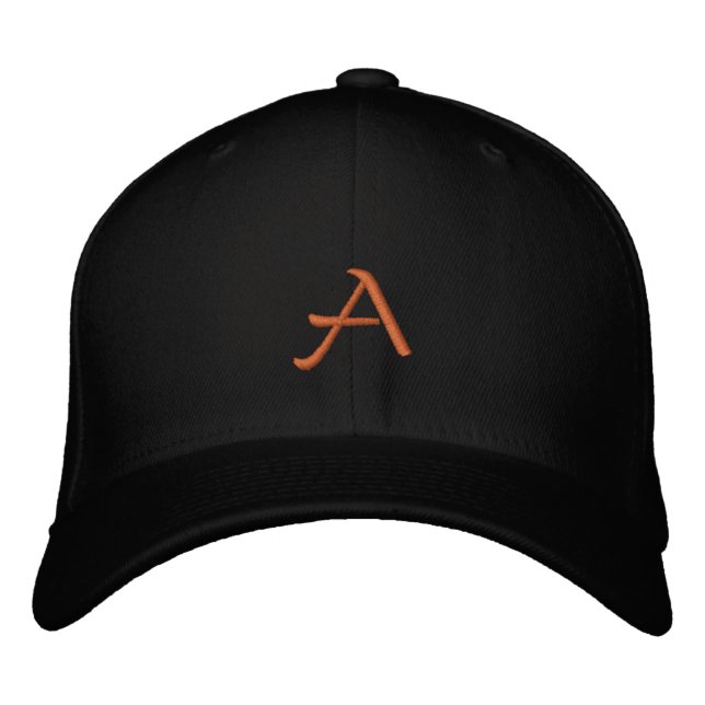 Monogram A (best one or two letters) Embroidered Hat (Front)