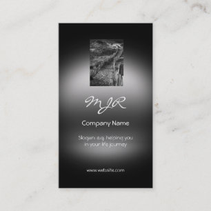Monogram, A Journey Made, metallic-effect Business Card