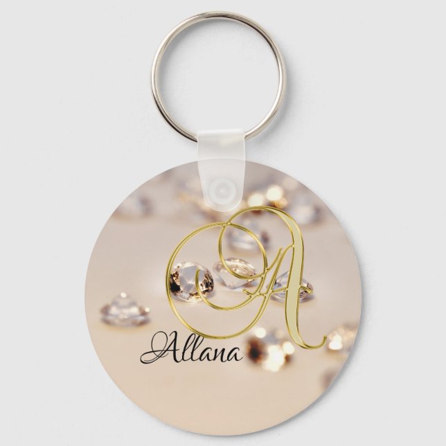 Monogram A Key Ring (Front)