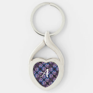 Monogram Abstract Artwork Symmetry Key Ring