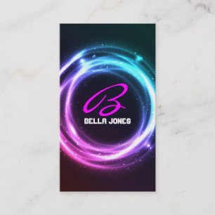 Monogram Abstract Design Business Card