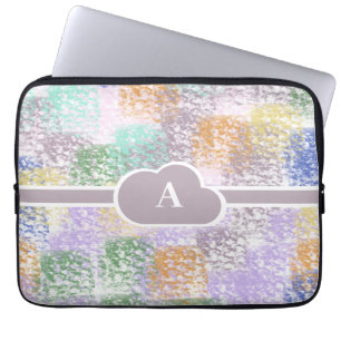 Monogram Abstract  Laptop Sleeve