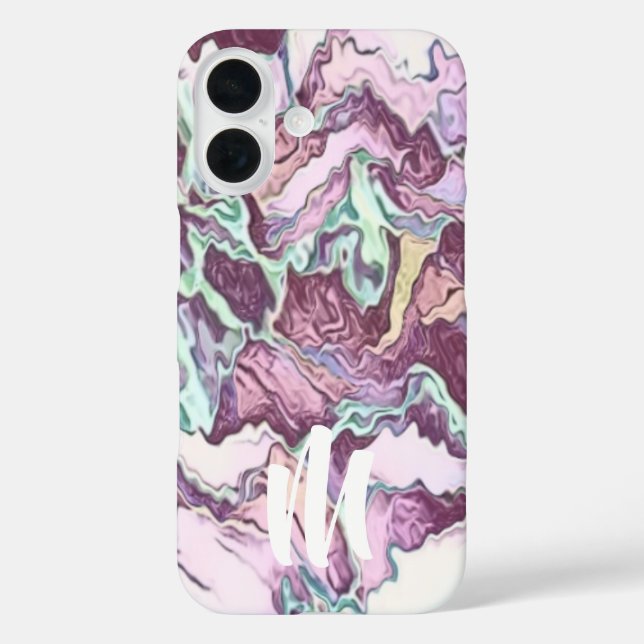 Monogram Abstract Pattern  Case-Mate iPhone Case (Back)