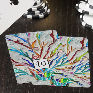 Monogram Abstract Playing Cards
