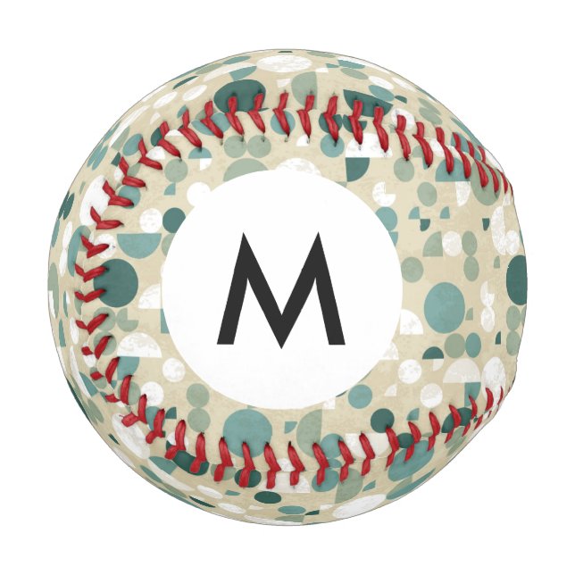 Monogram Abstract retro pattern Baseball (Front Left)