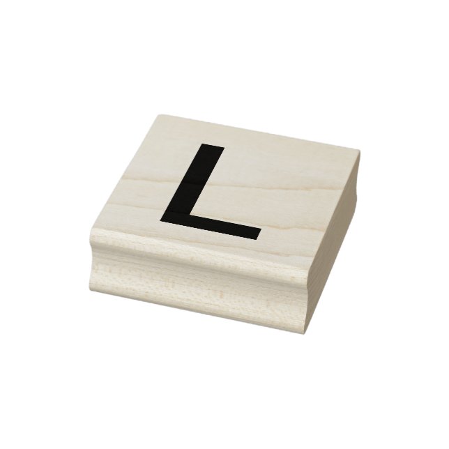 Monogram add name letter alphabet simple minimal t rubber stamp (Stamp)