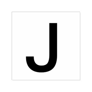 Monogram add name letter alphabet simple minimal t self-inking stamp