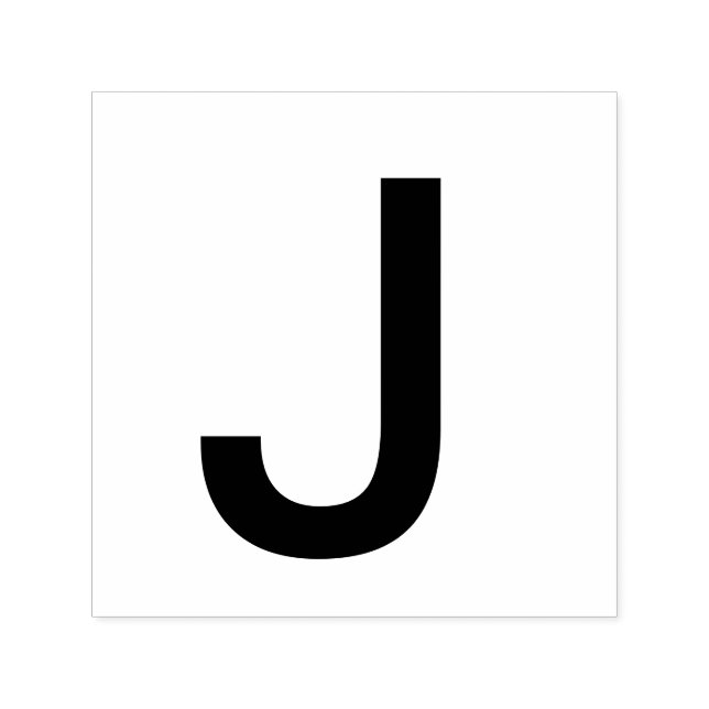 Monogram add name letter alphabet simple minimal t self-inking stamp (Design)