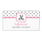 Monogram Address Label - Polka Dot / Pink