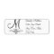 Monogram Address Labels Black and White