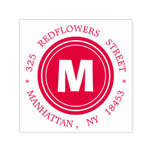 Monogram address Stamp