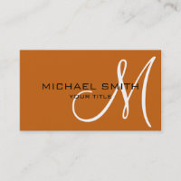 Monogram Alloy orange colour background