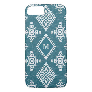 Monogram Amadora Teal Blue Pattern iPhone 8/7 Case