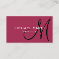 Monogram Amaranth purple colour background