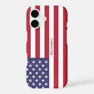 Monogram American USA Flag 4th of July Personalise