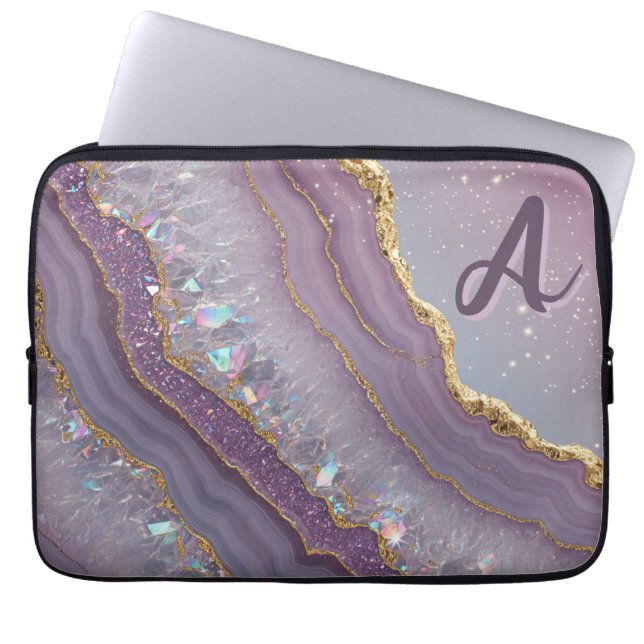 Monogram Amethyst Aurora Laptop Sleeve (Front)
