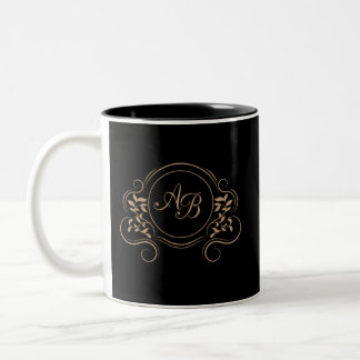 Monogram and Initials Accessories  Two-Tone Coffee Mug