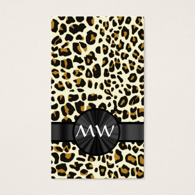 Monogram and  leopard print (Front)