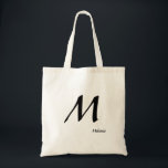 Monogram and name tote bag<br><div class="desc">Get this monogram and your name tote bag.</div>