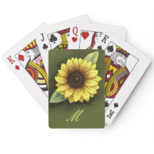 Monogram and Sunflower