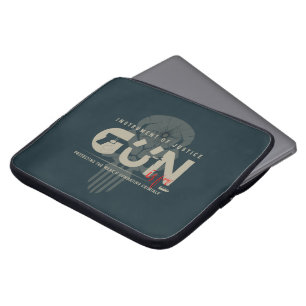 Monogram Art of Gun (2) Laptop Sleeve