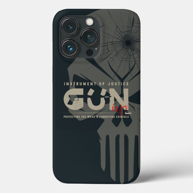 Monogram Art of Gun | (Dark mode) Case-Mate iPhone Case (Back)