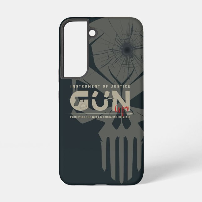 Monogram Art of Gun | (Dark mode) Samsung Galaxy S22 Case (Back)