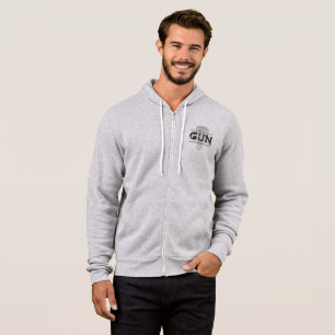 Monogram Art of Gun Men Full-zip Hoodie