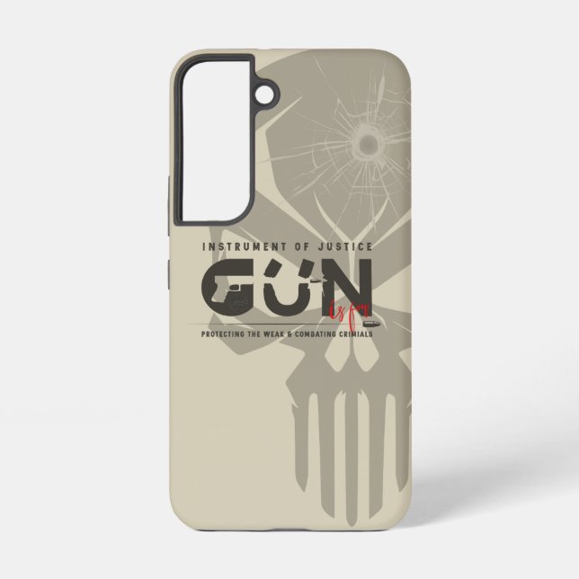 Monogram Art of Gun | Samsung Galaxy S22 Case (Back)