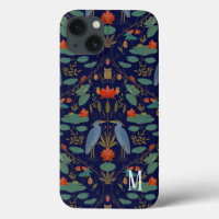 Monogram Arts & Crafts Heron iPhone / iPad case
