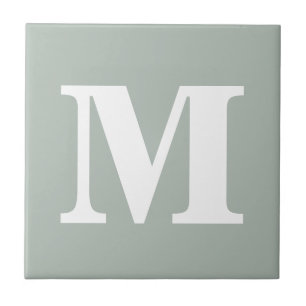 Monogram Ash Grey Contemporary Complementary Tile