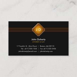 Monogram Attorney at Law - Business Card