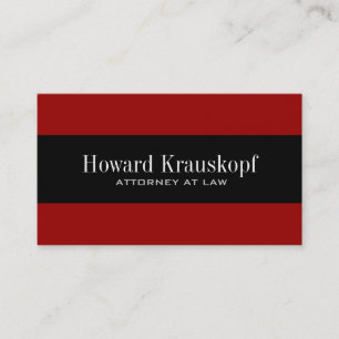 Monogram Attorney Business Cards