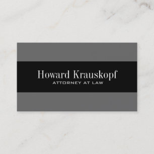Monogram Attorney Business Cards