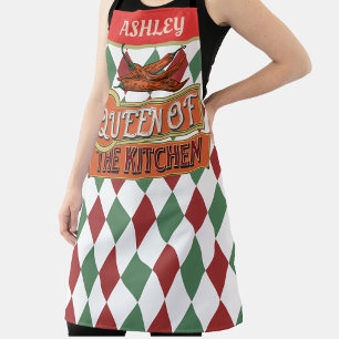 Monogram attractive vintage colorful design Chilli Apron