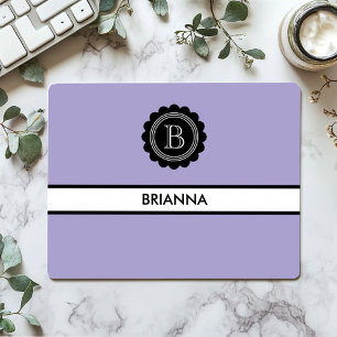 Monogram Aura Indigo and Black  Mouse Mat