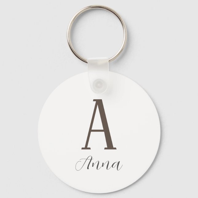 Monogram Autumn vibe Key Ring (Front)