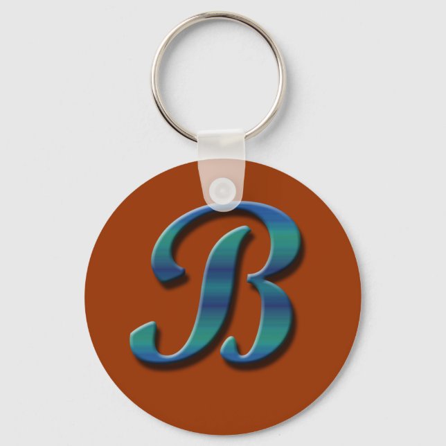 Monogram B Keychain (Front)
